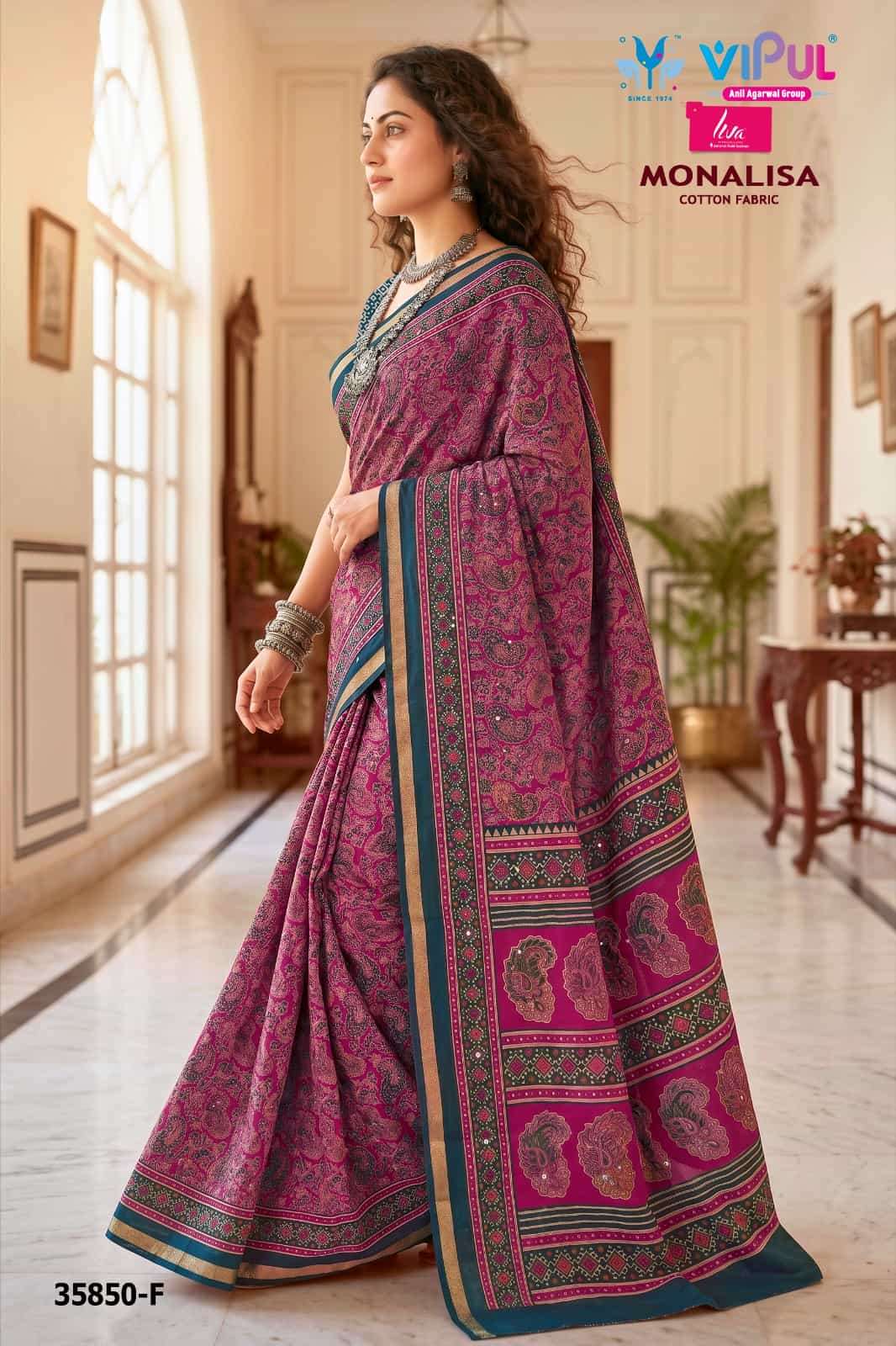 Vipul Fashion Monalisa 35850 Colors Pure Chanderi Saree