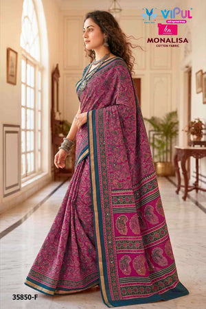 Vipul Fashion Monalisa 35850 Colors Pure Chanderi Saree