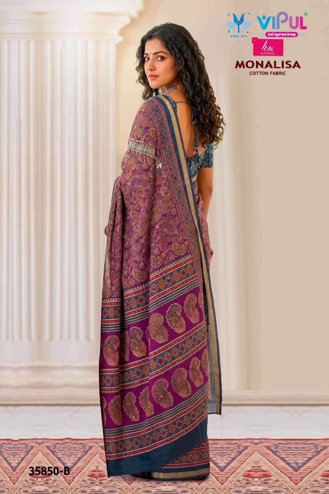 Vipul Fashion Monalisa 35850 Colors Pure Chanderi Saree