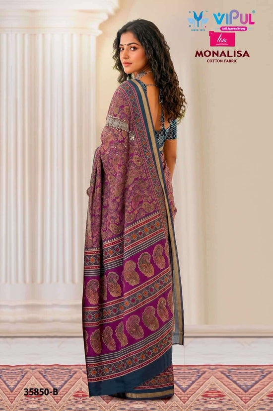 Vipul Fashion Monalisa 35850 Colors Pure Chanderi Saree