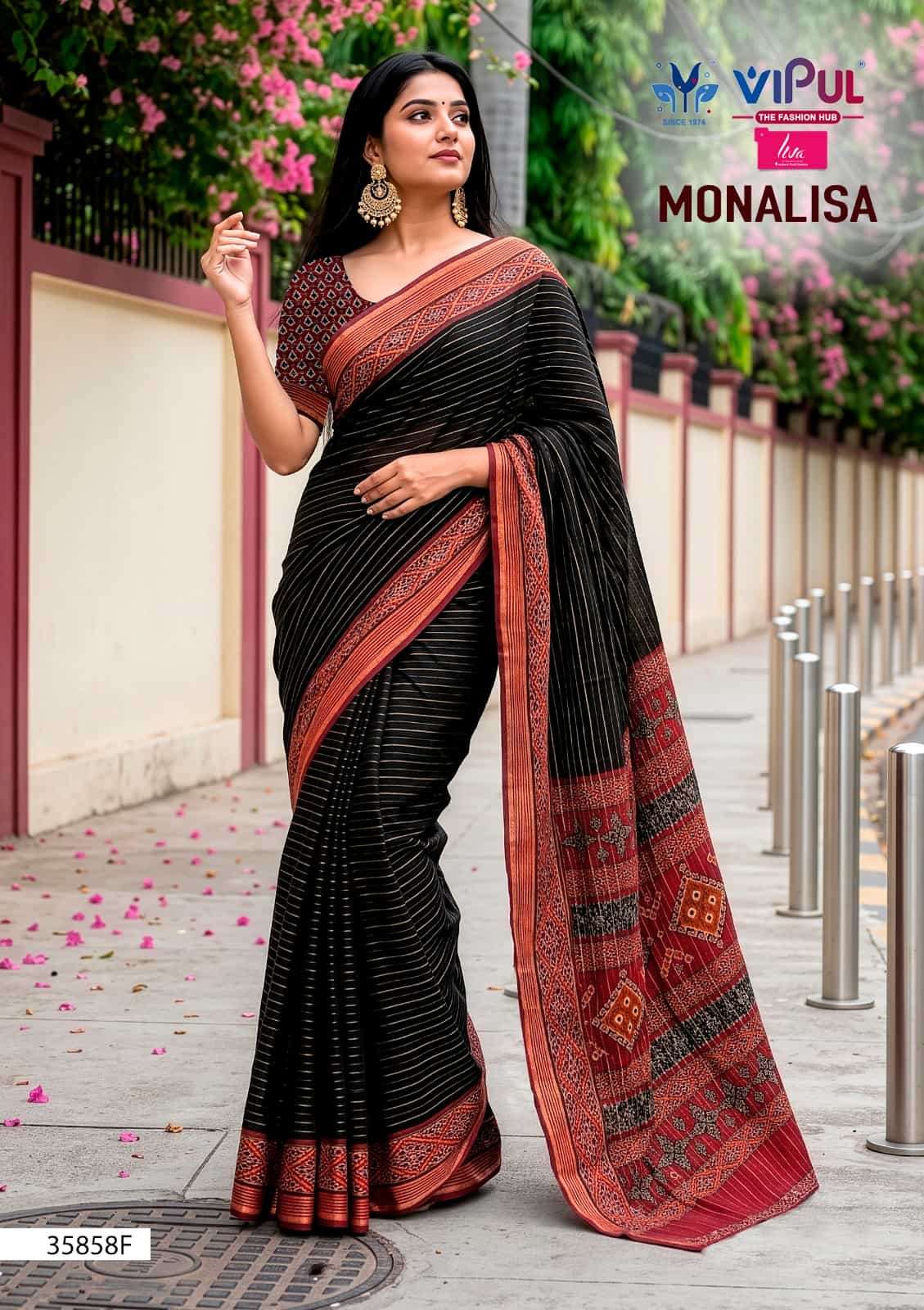 Vipul Fashion Monalisa 35858 Colors Pure Chanderi Saree