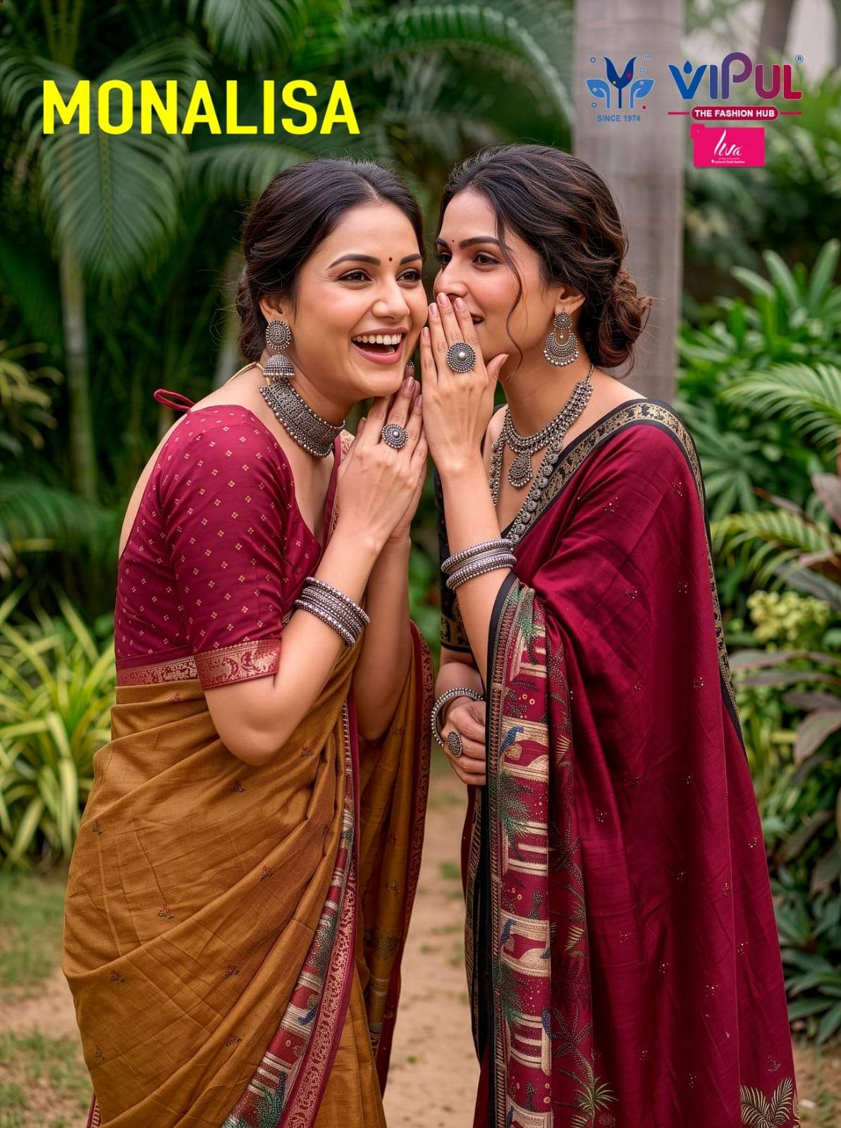 Vipul Fashion Monalisa 35891 Colors Mul Cotton Saree