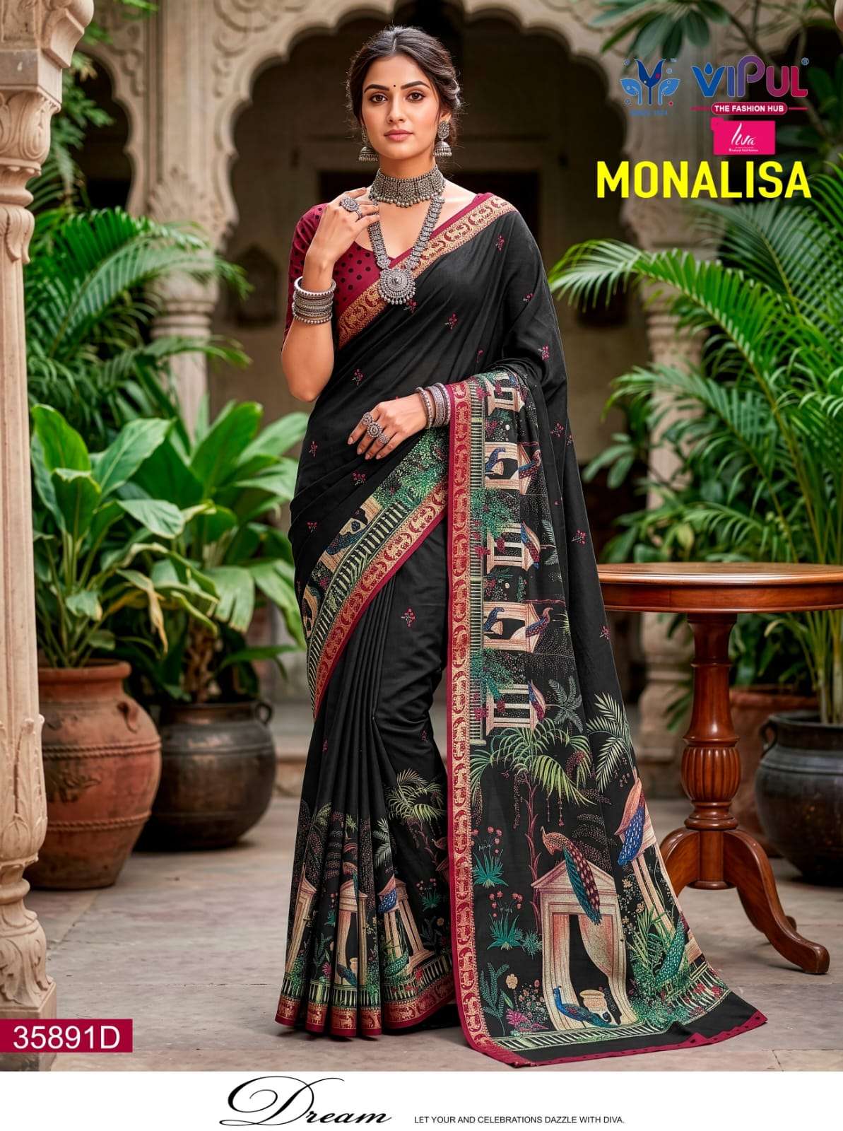 Vipul Fashion Monalisa 35891 Colors Mul Cotton Saree