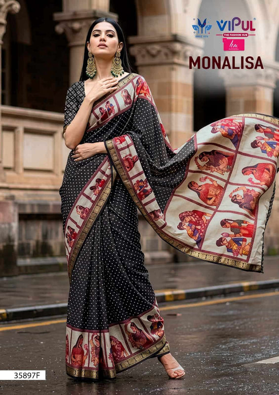 Vipul Fashion Monalisa 35897 Colors Mul Cotton Saree