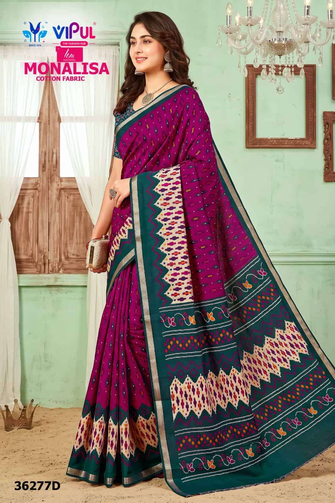 Vipul Saree Monalisa 36277 Colors Stylish Saree Collection Dealer