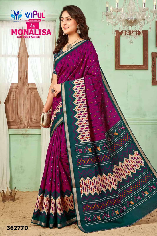 Vipul Saree Monalisa 36277 Colors Stylish Saree Collection Dealer