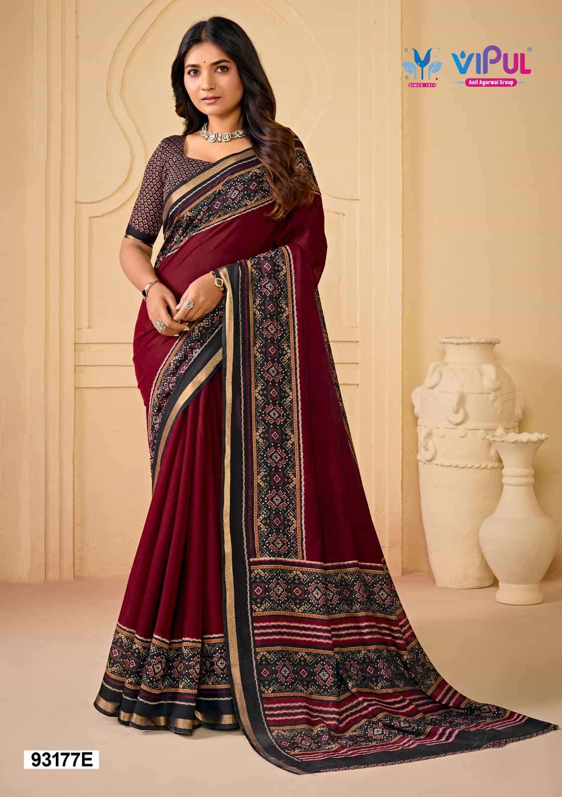 Vipul Fashion Monalisa 93177 Colors Pure Chanderi Saree