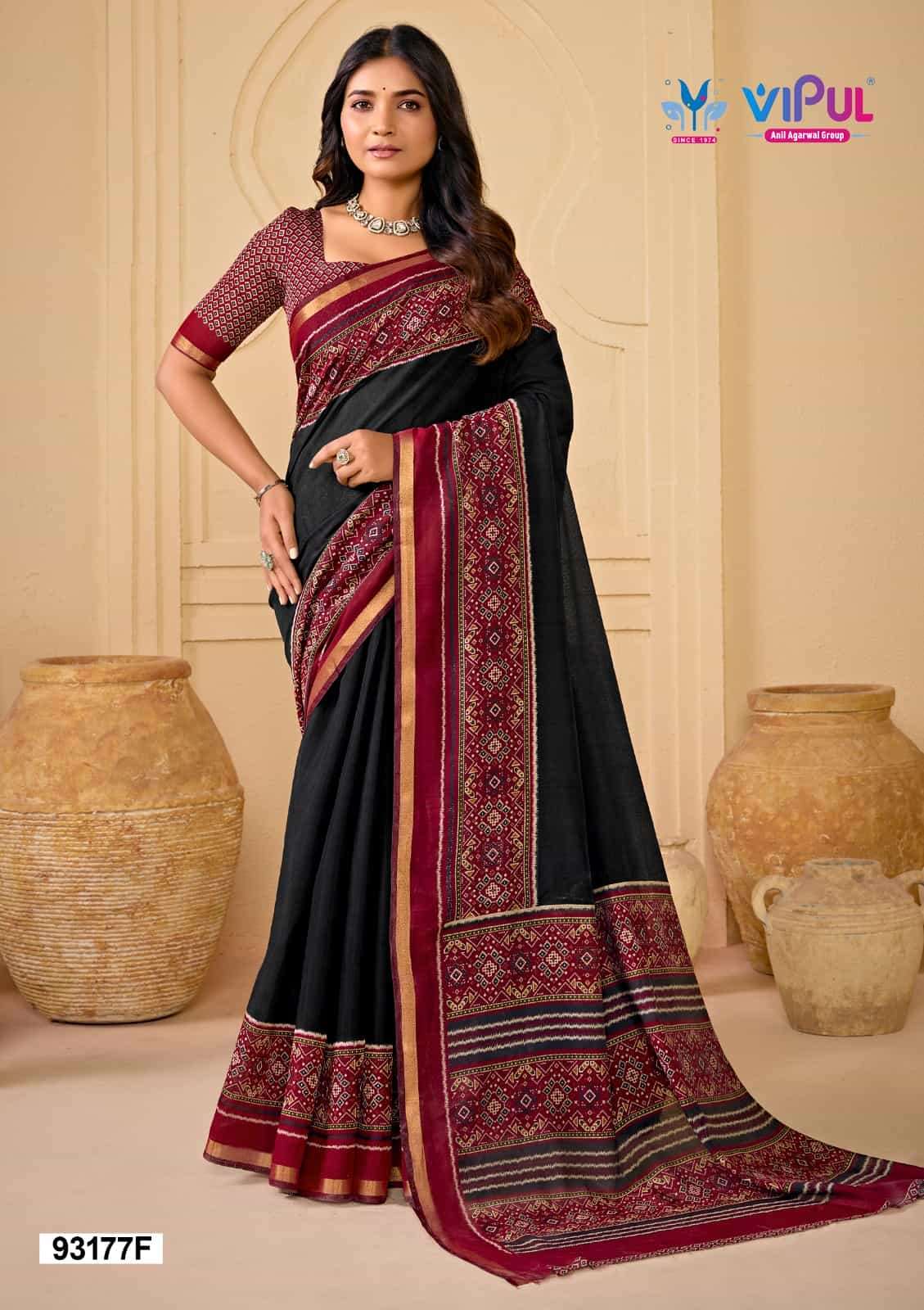 Vipul Fashion Monalisa 93177 Colors Pure Chanderi Saree
