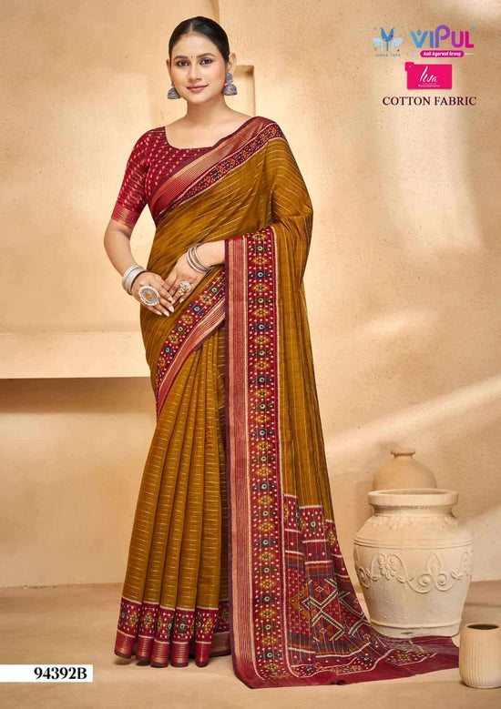 Vipul Fashion Monalisa 94392 Colors Pure Chanderi Saree
