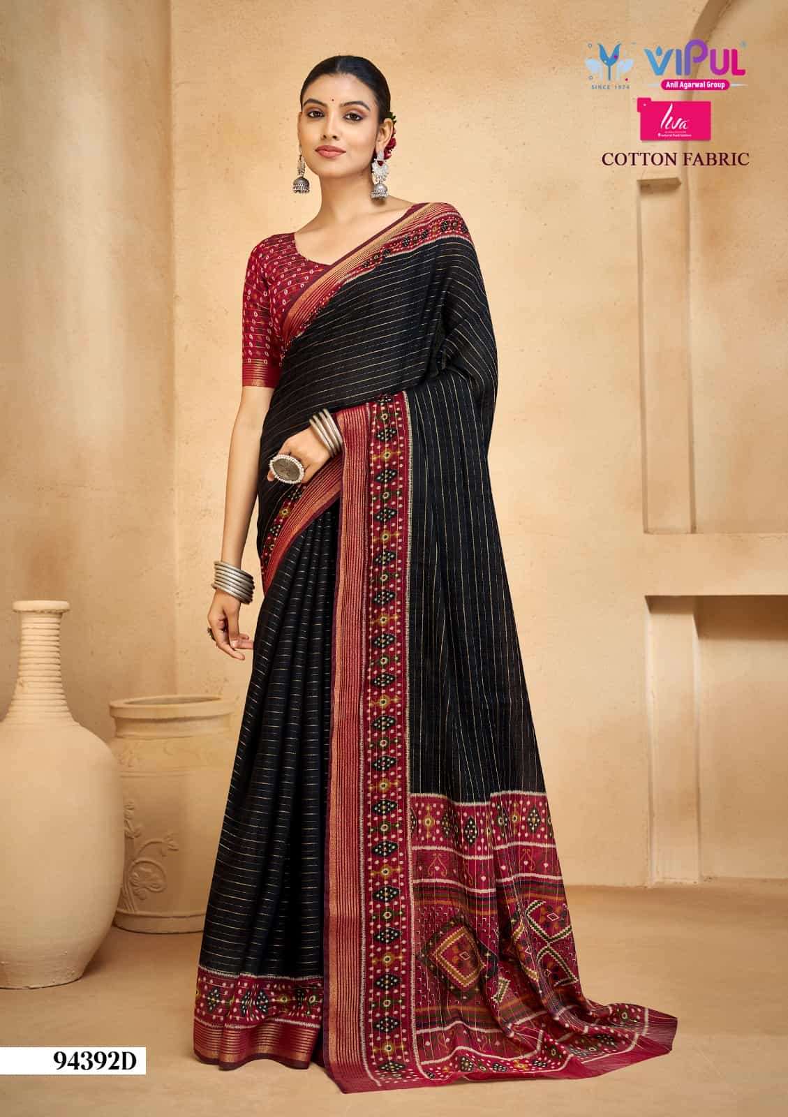 Vipul Fashion Monalisa 94392 Colors Pure Chanderi Saree