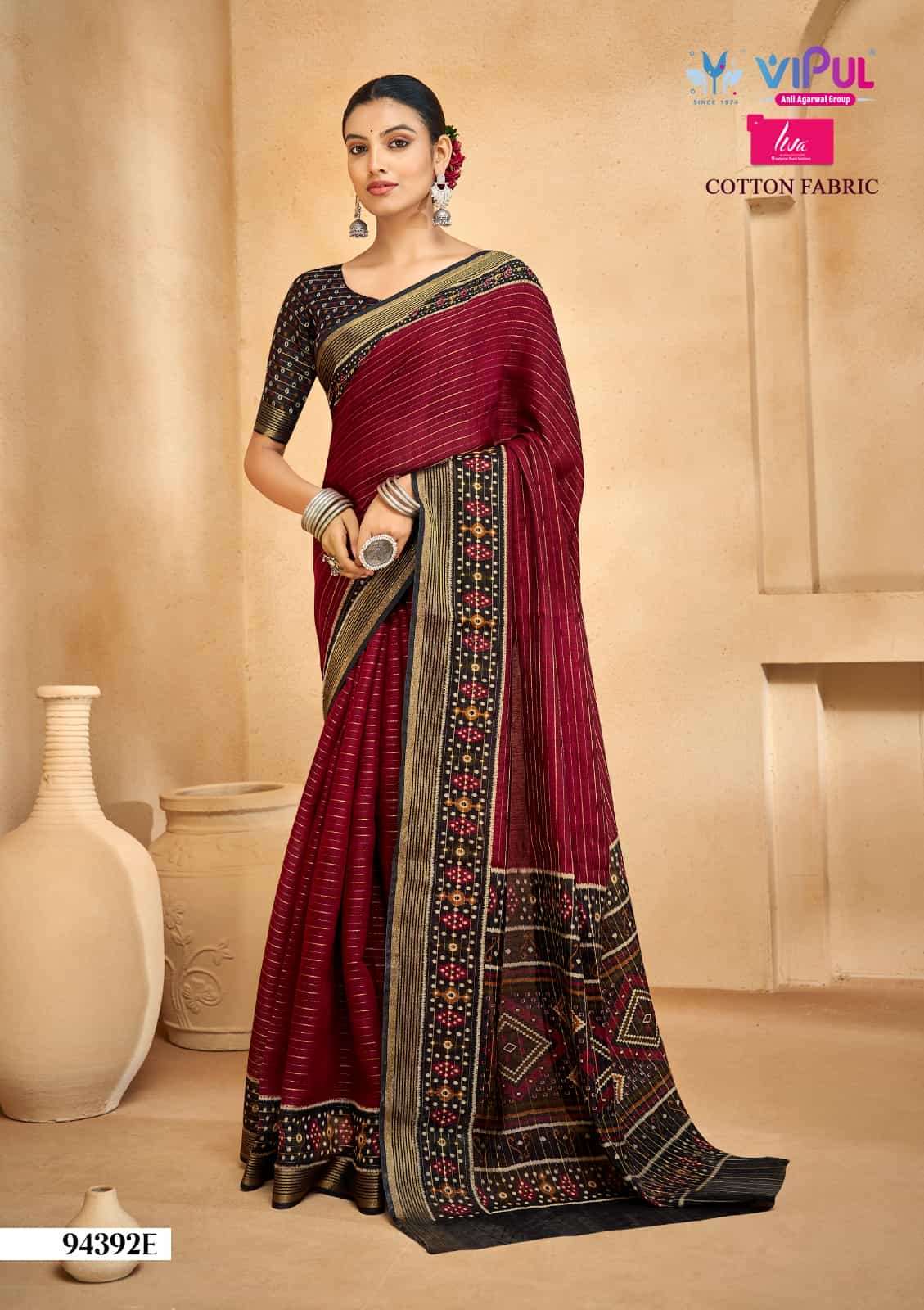 Vipul Fashion Monalisa 94392 Colors Pure Chanderi Saree
