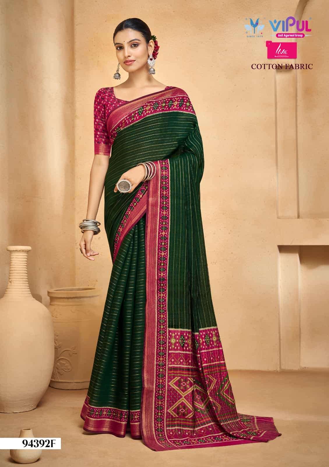 Vipul Fashion Monalisa 94392 Colors Pure Chanderi Saree