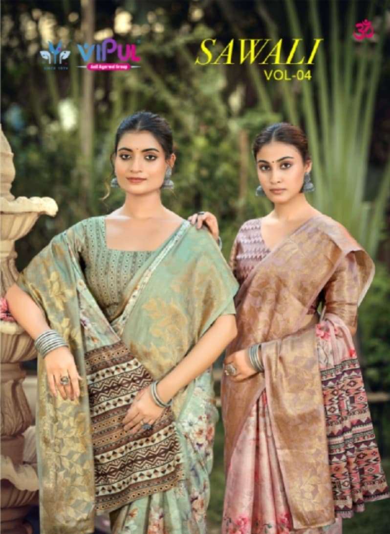 Vipul Fashion Sawali Vol 4 Premium Soft Silk Digital Print Saree