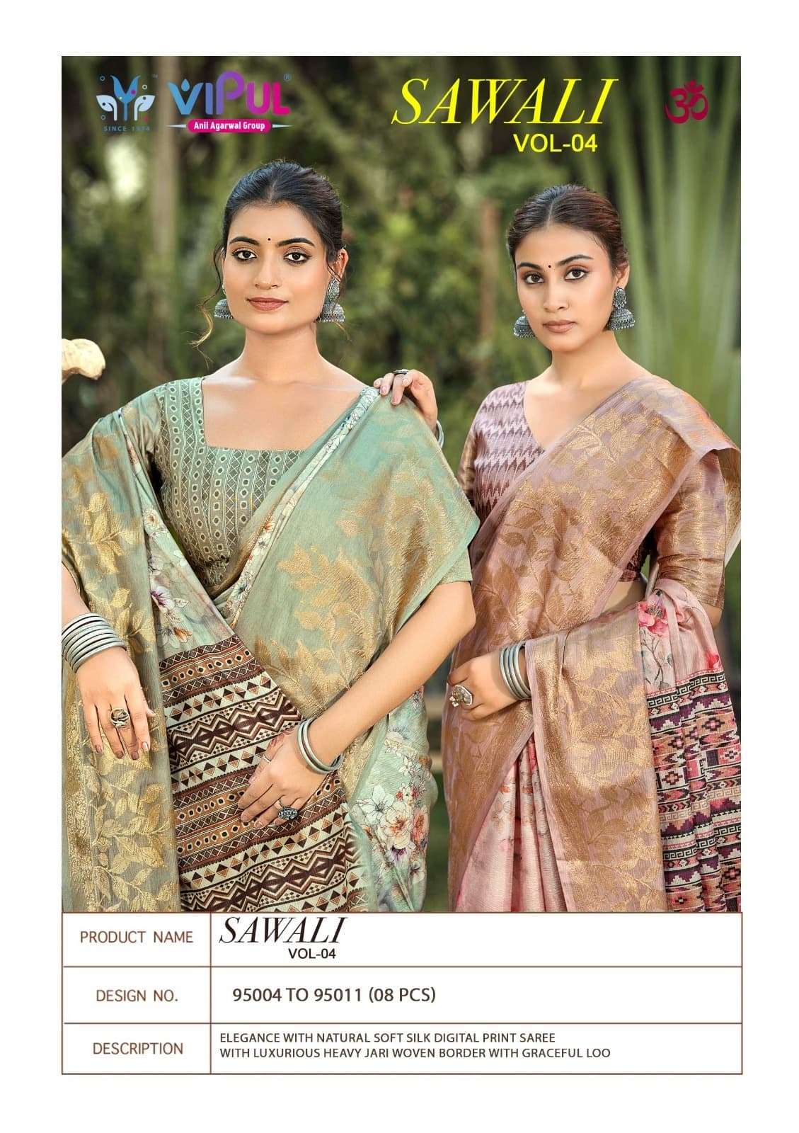 Vipul Fashion Sawali Vol 4 Premium Soft Silk Digital Print Saree
