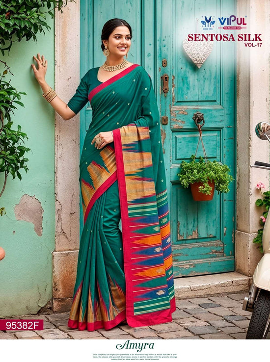 Vipul Fashion Sentosa Silk Vol 17 Soft Silk Saree - Amrah Wholesale