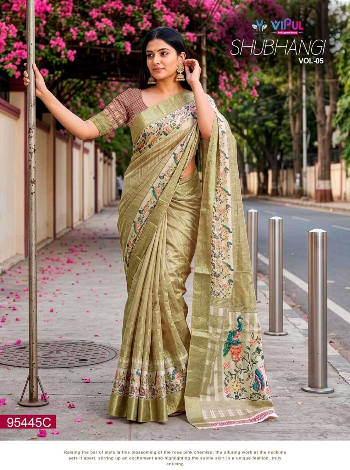 Vipul Fashion Shubhangi Vol 4 95445 Colors Soft Silk Saree