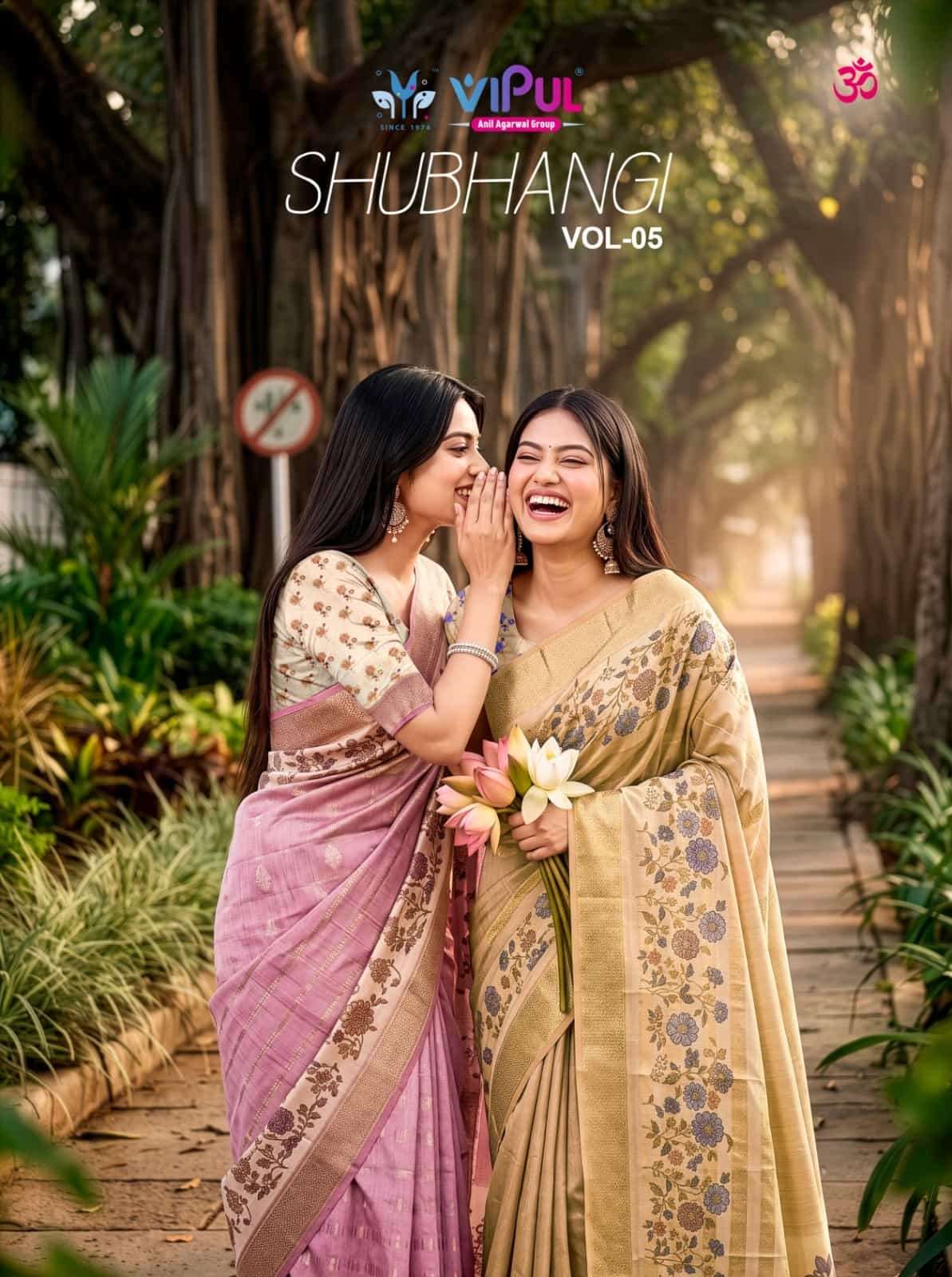 Vipul Fashion Shubhangi Vol 5 95454 Colors Soft Silk Saree