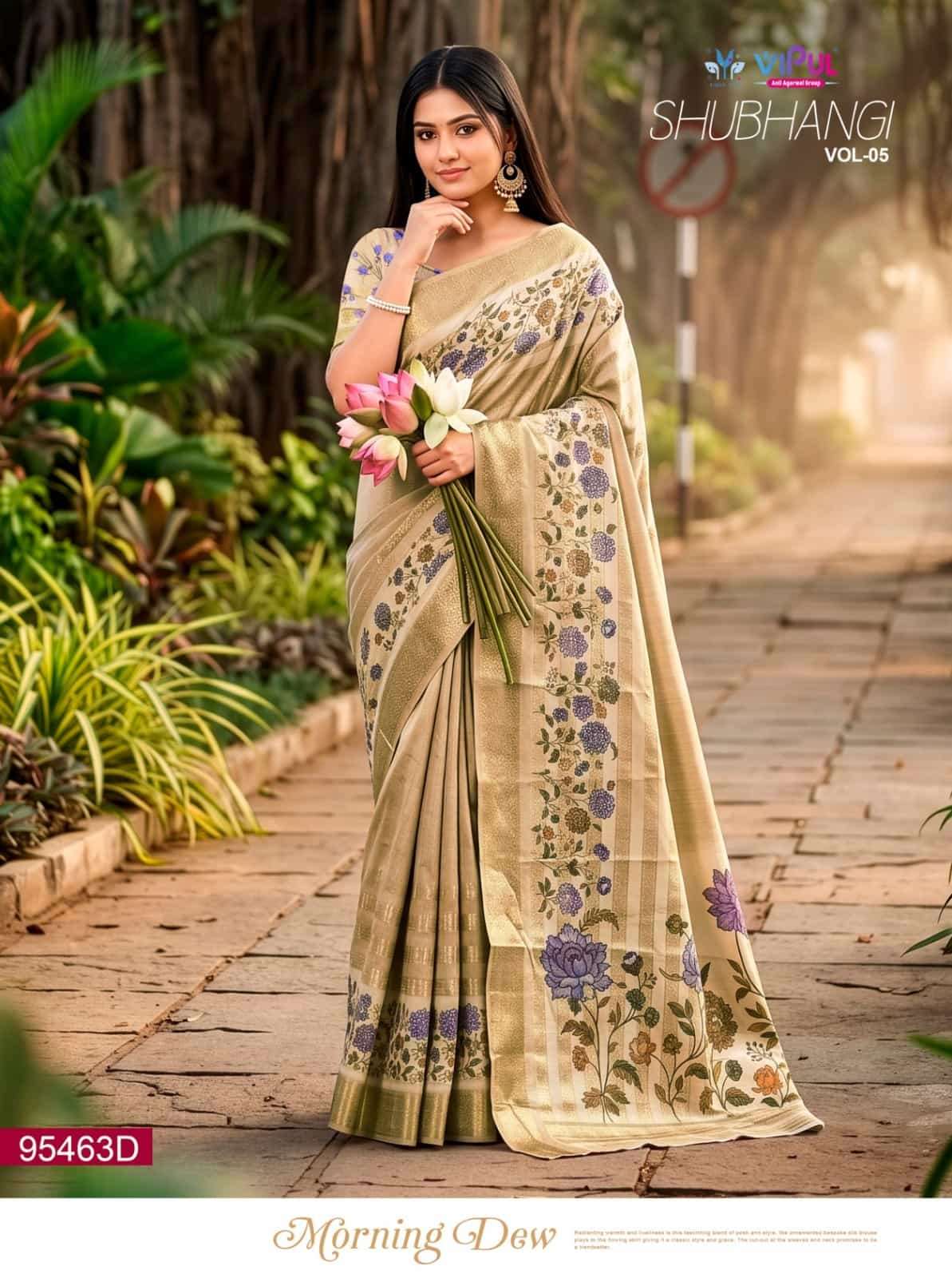 Vipul Fashion Shubhangi Vol 5 95454 Colors Soft Silk Saree