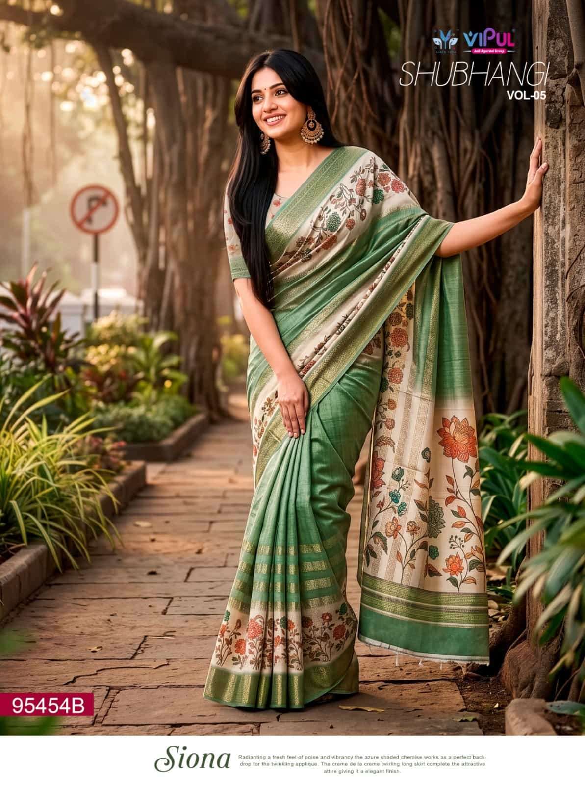 Vipul Fashion Shubhangi Vol 5 95454 Colors Soft Silk Saree