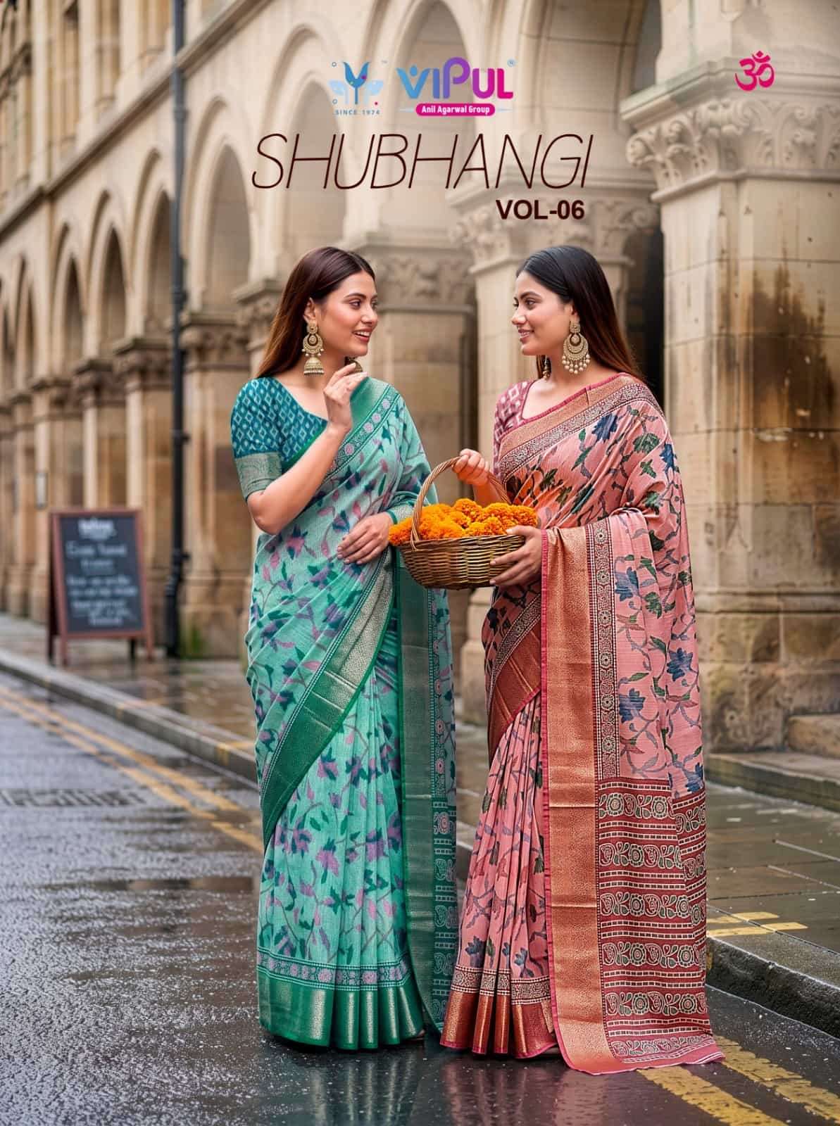 Vipul Fashion Shubhangi Vol 6 95463 Colors Soft Silk Saree
