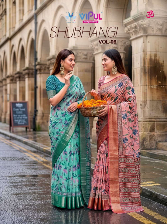 Vipul Fashion Shubhangi Vol 6 95463 Colors Soft Silk Saree