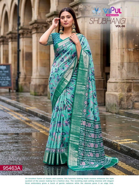 Vipul Fashion Shubhangi Vol 6 95463 Colors Soft Silk Saree