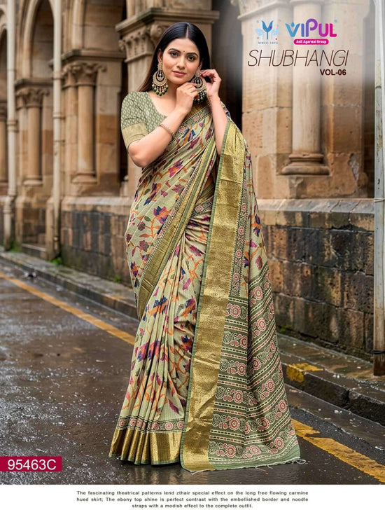 Vipul Fashion Shubhangi Vol 6 95463 Colors Soft Silk Saree