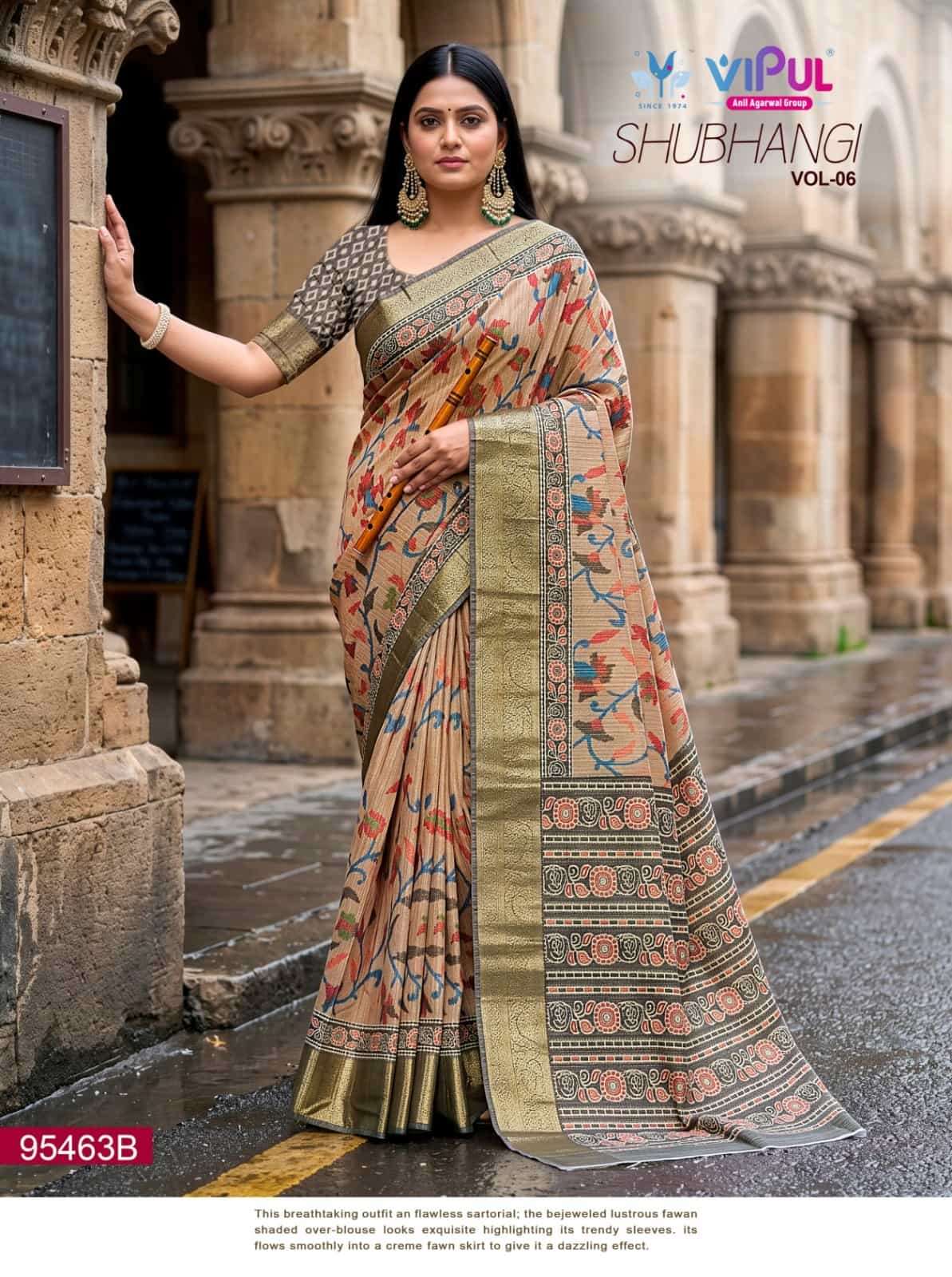 Vipul Fashion Shubhangi Vol 6 95463 Colors Soft Silk Saree