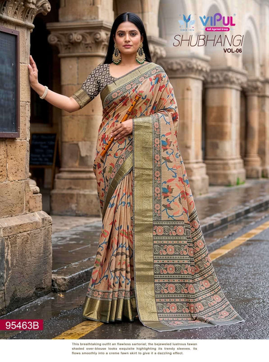 Vipul Fashion Shubhangi Vol 6 95463 Colors Soft Silk Saree