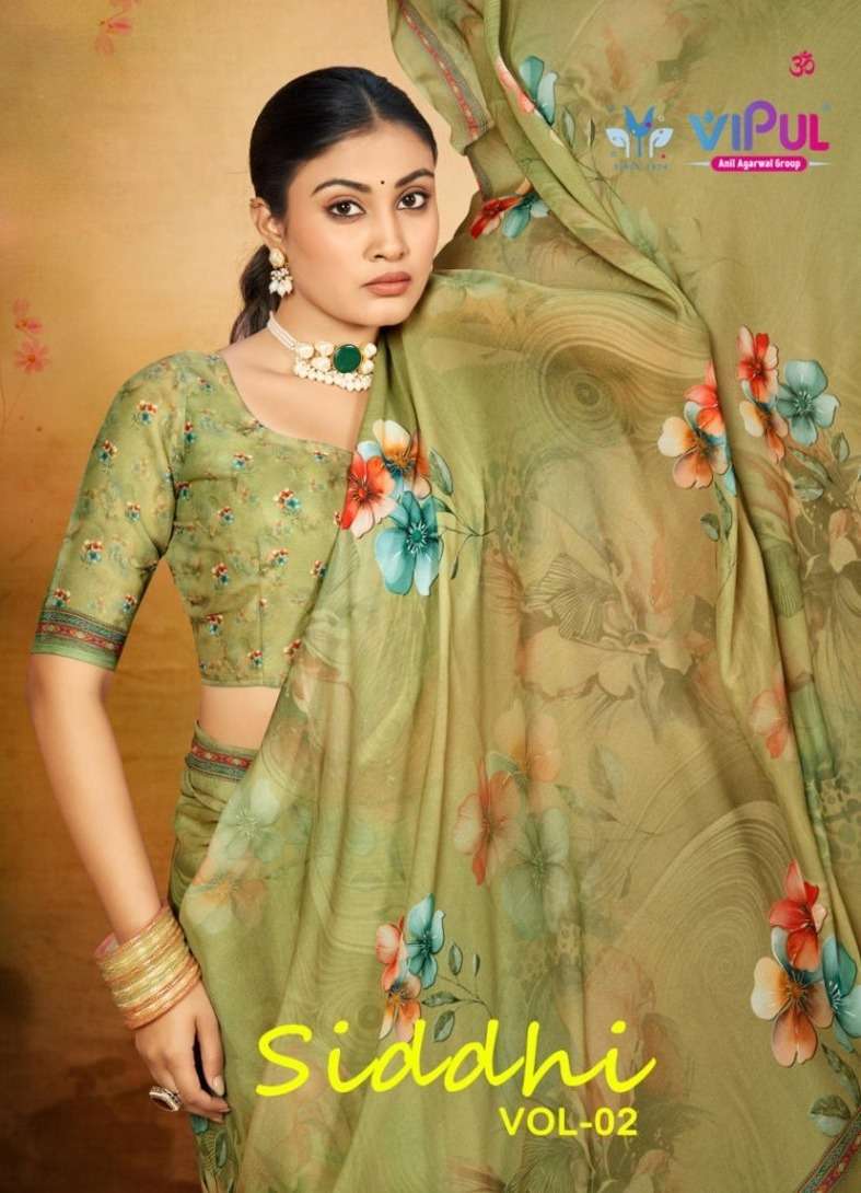 Vipul Fashion Siddhi Vol 2 Premium Weightless Saree Collection