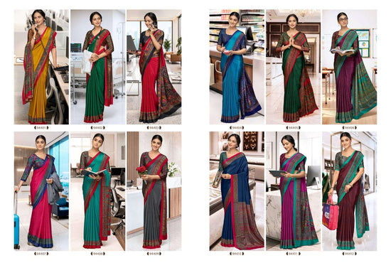 Vipul Fashion Smart Silk Vol 7 Crepe Saree Catalogue Wholesale - Amrah Wholesale
