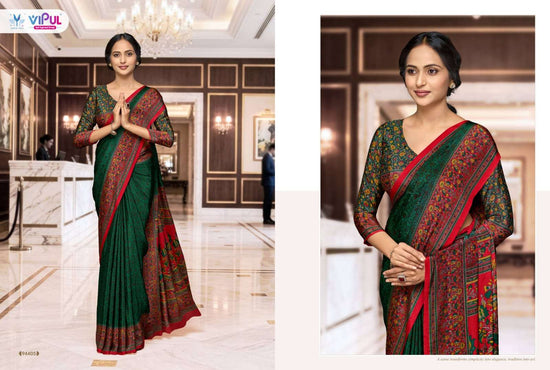 Vipul Fashion Smart Silk Vol 7 Crepe Saree Catalogue Wholesale - Amrah Wholesale