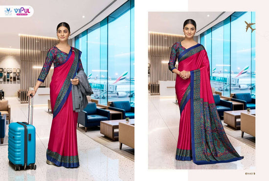Vipul Fashion Smart Silk Vol 7 Crepe Saree Catalogue Wholesale - Amrah Wholesale
