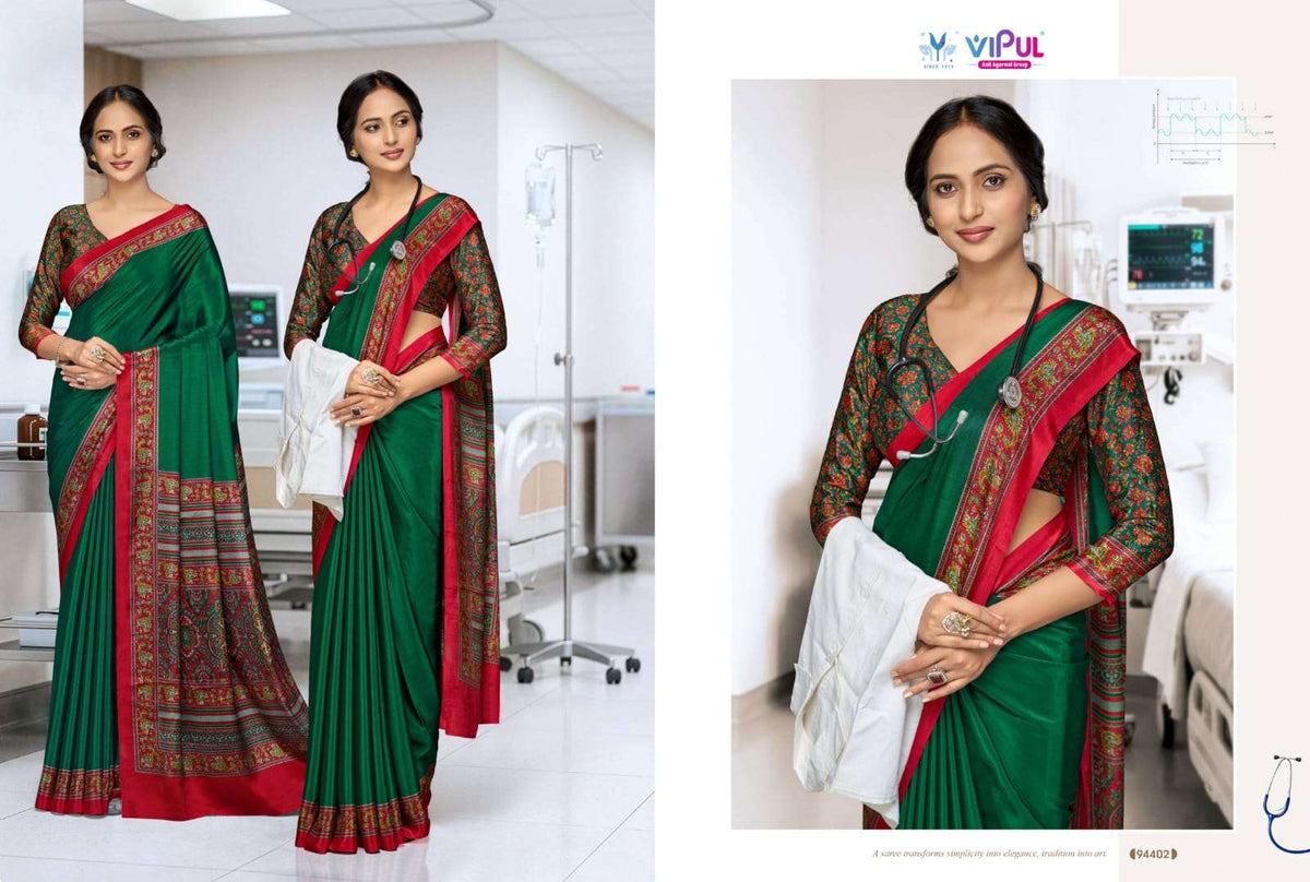 Vipul Fashion Smart Silk Vol 7 Crepe Saree Catalogue Wholesale - Amrah Wholesale