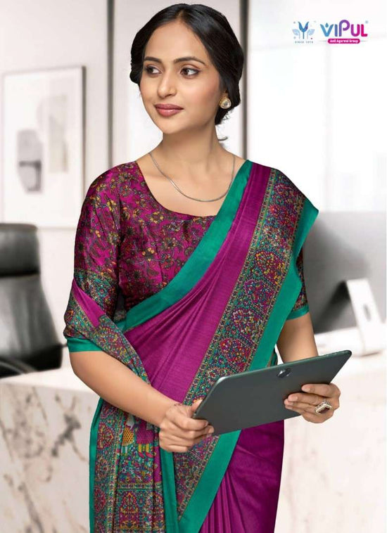Vipul Fashion Smart Silk Vol 7 Crepe Saree Catalogue Wholesale - Amrah Wholesale