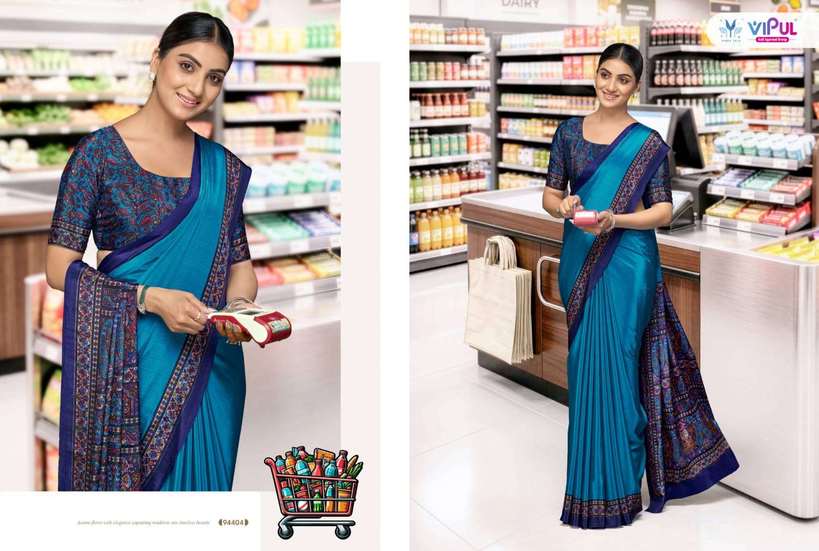 Vipul Fashion Smart Silk Vol 7 Crepe Saree Catalogue Wholesale