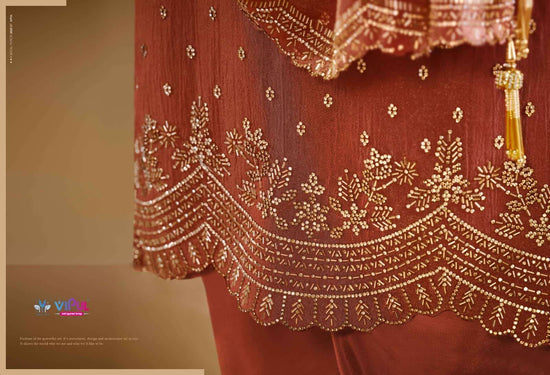 Vipul Fashion Solitaire Vol 3 Gold Windy Designer Dress Material
