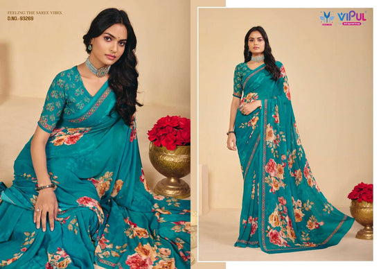 Vipul Fashion Twisha Vol 3 Premium Weightless Saree Collection