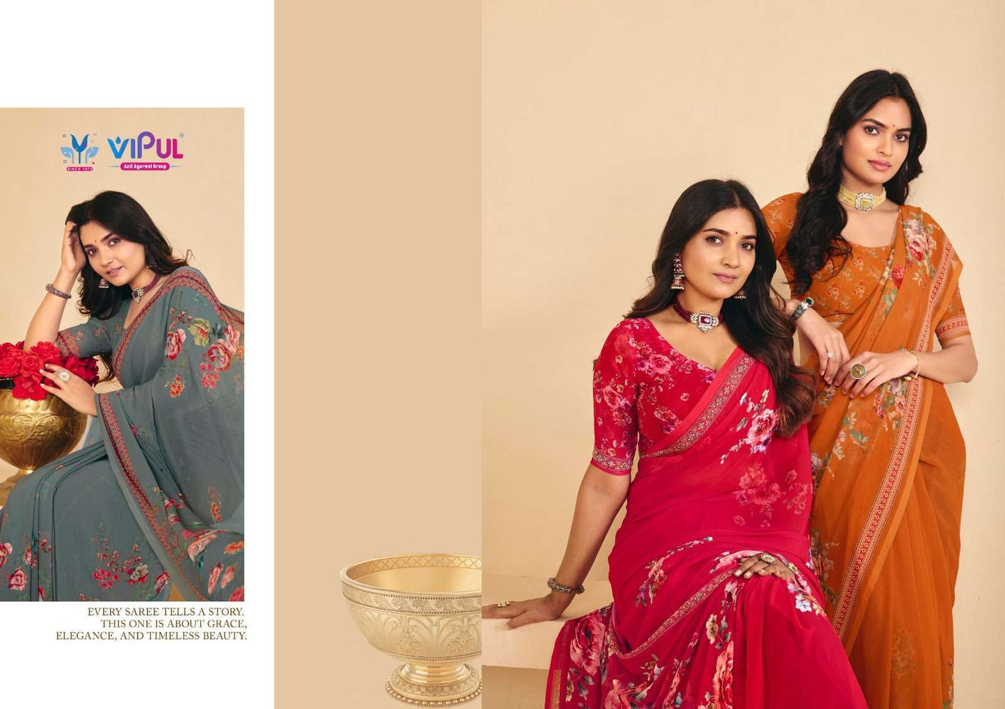 Vipul Fashion Twisha Vol 3 Premium Weightless Saree Collection