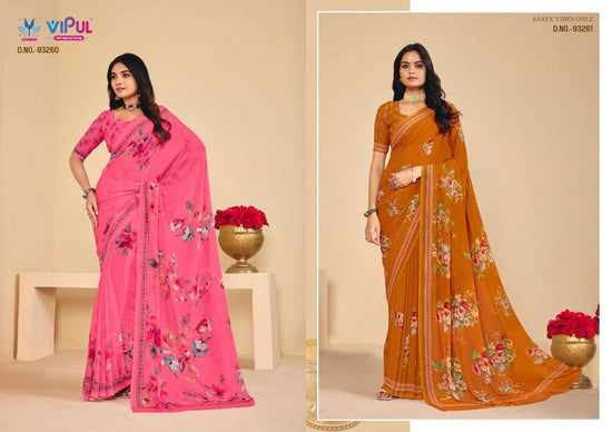 Vipul Fashion Twisha Vol 3 Premium Weightless Saree Collection