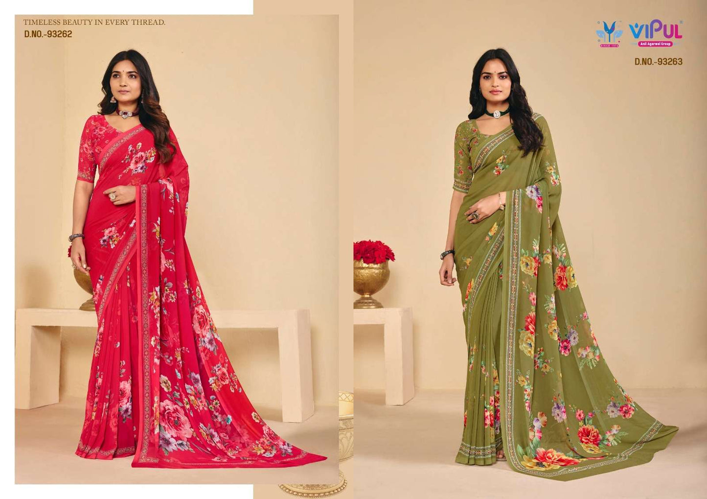 Vipul Fashion Twisha Vol 3 Premium Weightless Saree Collection