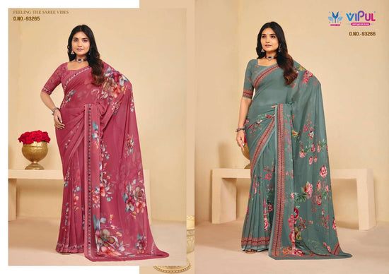 Vipul Fashion Twisha Vol 3 Premium Weightless Saree Collection