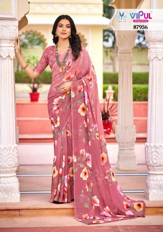 Vipul Fashion Twisha Weightless Saree Wholesale Collection