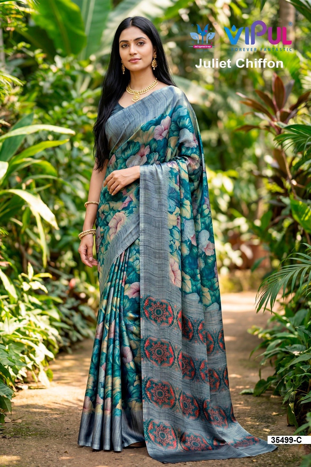 Vipul Juliet Chiffon 35499 Saree Wholesale Catalogue - Amrah Wholesale