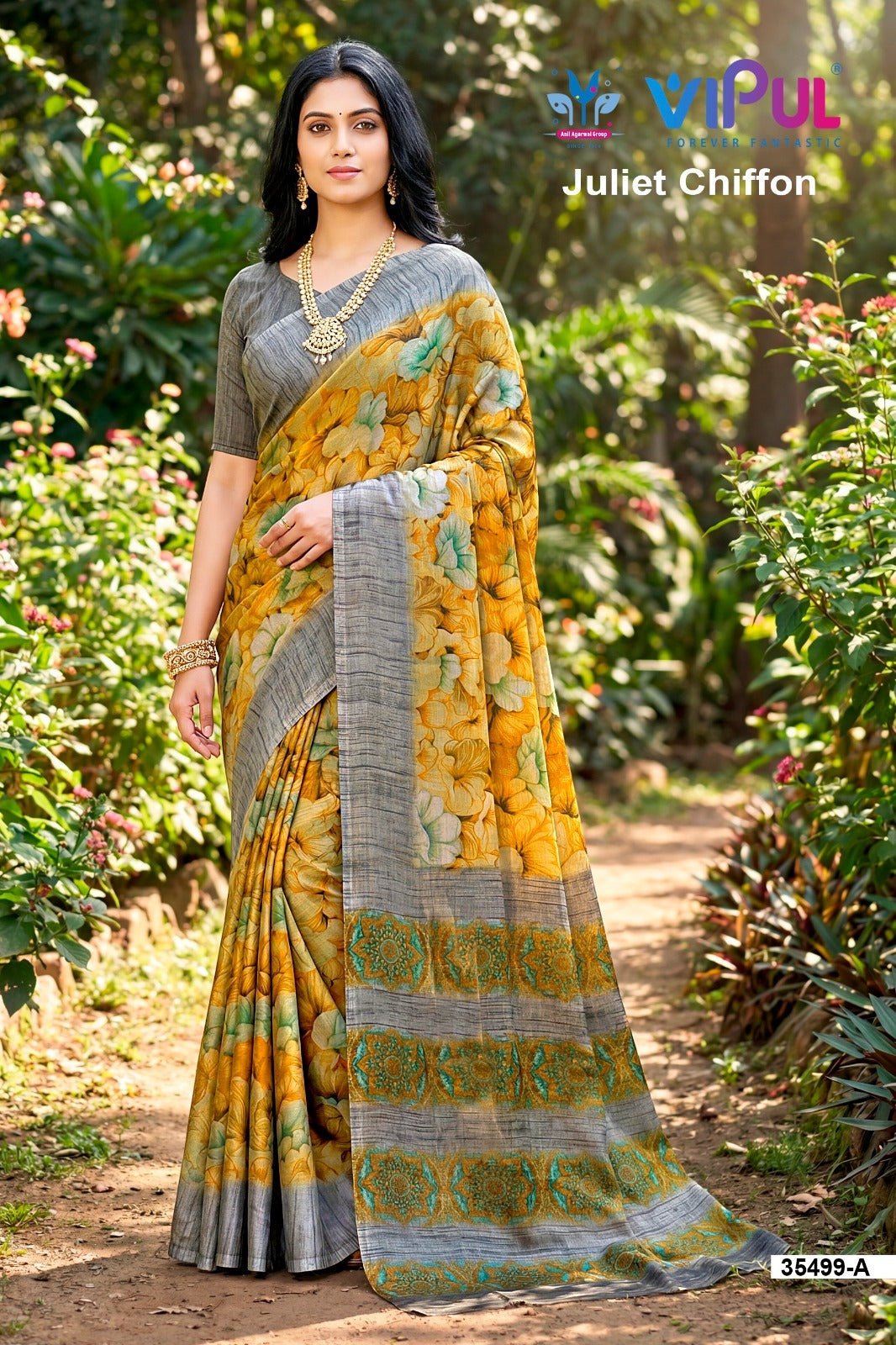 Vipul Juliet Chiffon 35499 Saree Wholesale Catalogue - Amrah Wholesale