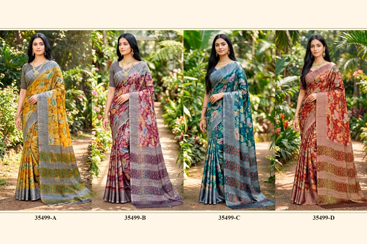 Vipul Juliet Chiffon 35499 Saree Wholesale Catalogue - Amrah Wholesale