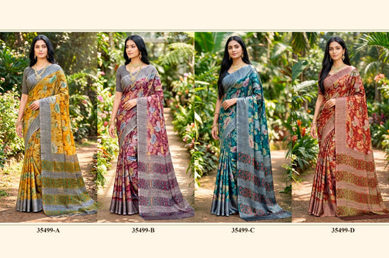 Vipul Juliet Chiffon 35499 Saree Wholesale Catalogue - Amrah Wholesale