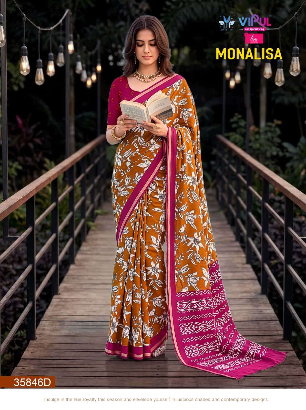 Vipul Monalisa 35846 Colors Mul Cotton Saree - Amrah Wholesale