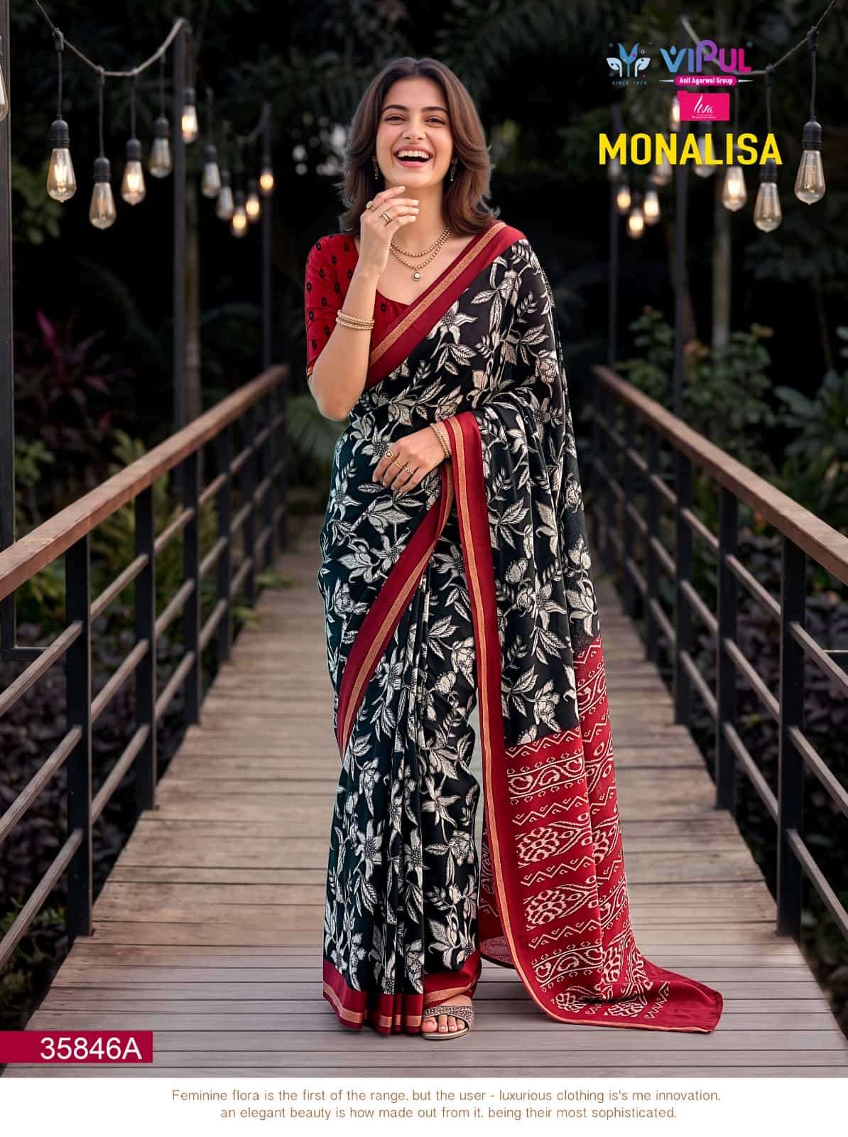 Vipul Monalisa 35846 Colors Mul Cotton Saree - Amrah Wholesale