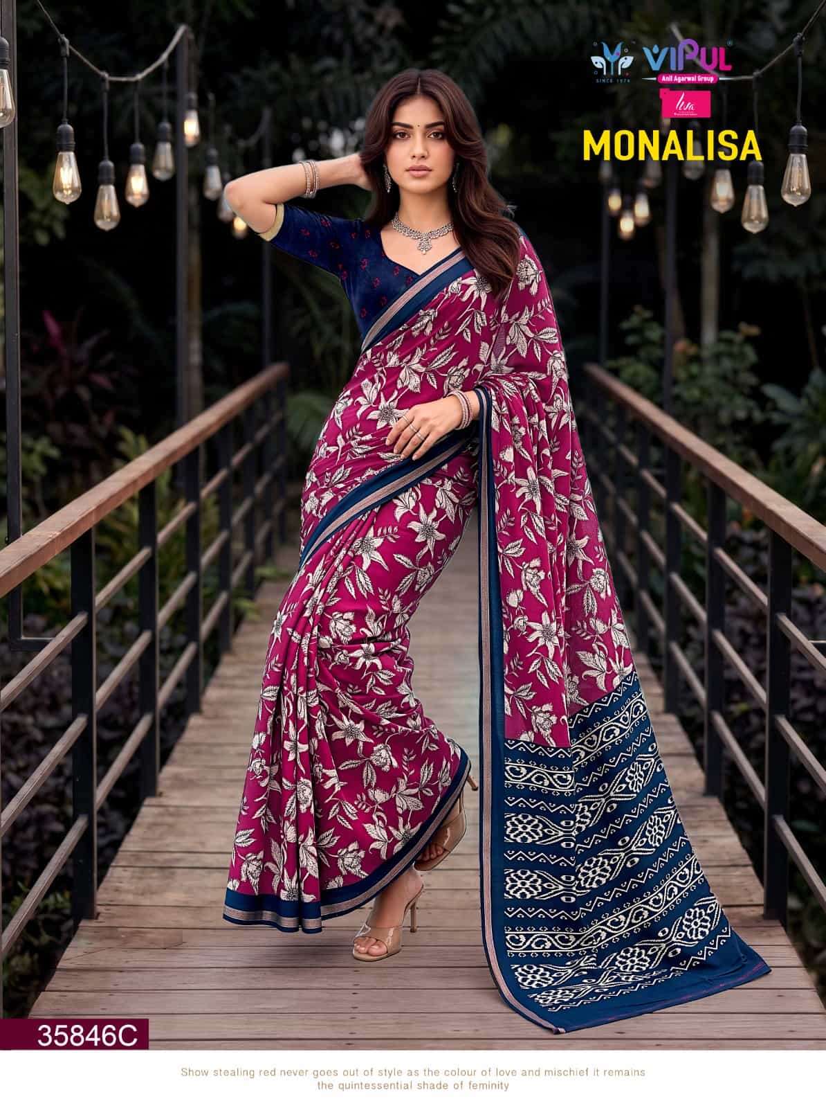 Vipul Monalisa 35846 Colors Mul Cotton Saree - Amrah Wholesale